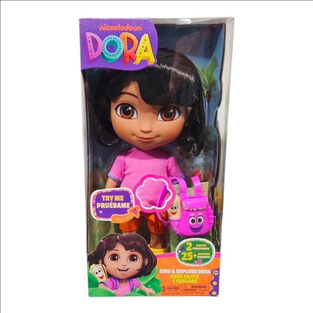 Nickelodeon Sing & Explore Dora the Explorer Doll with Sounds and Phrases New